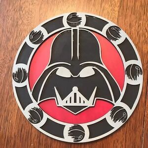 Star wars Darth Vader dark side layered sign